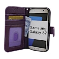 Miniatyrbild 1 av 8: New Standcase Wallet Samsung Galaxy S7 (G930F) Lila