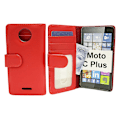 Miniatyrbild 1 av 6: Plånboksfodral Moto C Plus Röd