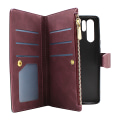Miniatyrbild 8 av 11: XL Standcase Lyxfodral Huawei P30 Pro (VOG-L29) Vinröd
