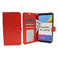 Miniatyrbild 1 av 6: Crazy Horse Wallet Huawei Y6 2018 Röd