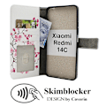 Miniatyrbild 1 av 8: Skimblocker Xiaomi Redmi 14C Plånboksfodral Design