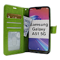 Miniatyrbild 5 av 9: Crazy Horse Wallet Samsung Galaxy A51 5G (A516B/DS) (Svart) Turkos