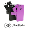 Miniatyrbild 8 av 10: Skimblocker Magnet Wallet Huawei P Smart (FIG-LX1) Lila