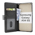 Miniatyrbild 2 av 11: Zipper Standcase Wallet Samsung Galaxy A54 5G Grå