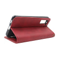Miniatyrbild 6 av 11: Zipper Standcase Wallet Samsung Galaxy S21 FE 5G (SM-G990B) Röd