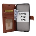 Miniatyrbild 5 av 9: New Standcase Wallet Nokia X10 / Nokia X20 Ljusblå