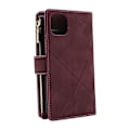 Miniatyrbild 11 av 11: XL Standcase Lyxfodral iPhone 11 & iPhone XR Vinröd