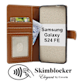 Miniatyrbild 2 av 11: Skimblocker Samsung Galaxy S24 FE Plånboksfodral Svart