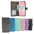 Miniatyrbild 1 av 11: Flower Standcase Wallet Samsung Galaxy S21 FE 5G (SM-G990B) Svart