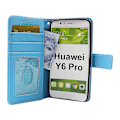 Miniatyrbild 1 av 7: New Standcase Wallet Huawei Y6 Pro (TIT-L01) (Ljusblå)