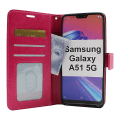 Miniatyrbild 3 av 9: Crazy Horse Wallet Samsung Galaxy A51 5G (A516B/DS) (Svart) Turkos