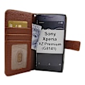 Miniatyrbild 1 av 9: New Standcase Wallet Sony Xperia XZ Premium (G8141) Brun