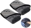 2-delad torkhandduk - 40*40 cm - 600 g/m² - Grå