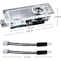 Miniatyrbild 6 av 6: Bildörr LED-ljusprojektor, 4-pack 3D spökljus uppgradering welc