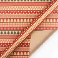 Miniatyrbild 1 av 2: Vintage julpapper, presentpapper av kraftpapper, DIY-material, 50×70 cm (005) 5