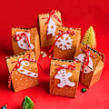 Miniatyrbild 3 av 5: Set med 6 Julklappspåsar i Kraftpapper, Julklappspåsar för Presenter