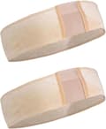 Halkfritt Perukband - 2 stycken - Perukgrepp - Justerbart Kardborreband - Sammet - Med Spets - Beige
