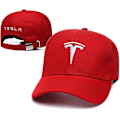 Miniatyrbild 1 av 2: Passande Tesla Keps Bil Logotyp Broderad Män Kvinnor Justerbar Basebollkeps Truckerkeps