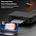 Miniatyrbild 10 av 10: USB-B till Typ-C Konverter MIDI Adapter USB-B TILL USB-C VINKEL USB-B to USB-C Elbow USB-B to USB-C Elbow