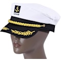 Miniatyrbild 1 av 2: Yachtkapten Hatt för Vuxna Skepp Sjömanshatt Amiral Hatt för Män Kvinnor Barn