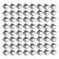 200 Silverfärgade 7mm Pyramidnitar - Lämpliga för Väskor, Bälten, Kläder, Skor DIY - Punkstil - Silver