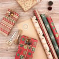 Miniatyrbild 2 av 2: Vintage julpapper, presentpapper av kraftpapper, DIY-material, 50×70 cm (002) 2