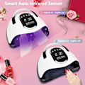 Miniatyrbild 3 av 5: 280W UV LED Nagellampa, Snabbtorkande Nagellampa för Hem och Salong, 66 LED-pärlor Nagel-torkare för Gellack med Auto Sensor/4H...