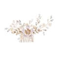 Miniatyrbillede 4 af 5: Sølv#B Bryllup Krystal Hår Ranker Blomst Blade Hårpynt Bryllup