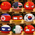 Miniatyrbilde 5 av 5: 10 cm Landkule Plysjleketøy Polandball Henge Landkule 9(Germany)