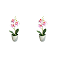 Miniatyrbild 2 av 5: 1/2/3/5 Realistiskt utseende Hållbar konstgjord blomma för DIY Vit+Lila White+Purple 2PCS
