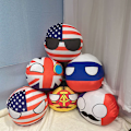 Pikkukuva 3 / 5: 10 cm Country Ball Plyschleksak Polandball Hängande Countryball 3(Soviet Union)