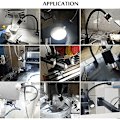 Miniatyrbilde 2 av 5: Maskinlampe med magnetisk base, 9W LED svingbar lampe, fleksibel, Wat