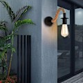 Miniatyrbilde 3 av 4: Vintage hampetau vegglampe, industriell vegglampe, ideell