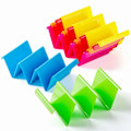 Miniatyrbillede 6 af 6: Sæt: Stor farverig bakke til 6/12/18/24 tacos, fødevaregodkendt PP-materiale, tåler opvaskemaskine og mikroovn 12pcs