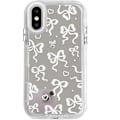 Pikkukuva 1 / 2: Yhteensopiva iPhone XS -puhelinkotelon kanssa, söpö peilirusetti sydänkuvio, sopii naisille suunniteltu iskunkestävä puhelinkotelo iPhone XS