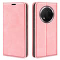 För Honor Magic7 Lite 5G/ X9c 5G Fodral Lädertextur Plånboksfodral - Perfekt Rosa_MGF Pink