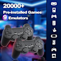 Miniatyrbillede 6 af 9: 2024 Ny Retro Spilkonsol 20.000+ Spil 4K HDMI Inkluderer 2 Trådløse Controllere Sort Black 64GB