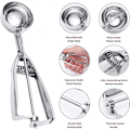 Miniatyrbilde 3 av 5: Iskremscoop, 3-pakning Cookie Scoop Sett, Rustfritt stål Is CDQ