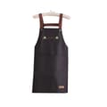 Sleeveless Apron - Waterproof and Oil-proof Kitchen Apron with Hand Drying Function Black Black