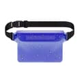 Adjustable Waterproof Waist Bag / Mobile Phone Bag Blue
