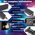 Miniatyrbillede 4 af 9: 2024 Ny Retro Spilkonsol 20.000+ Spil 4K HDMI Inkluderer 2 Trådløse Controllere Sort Black 64GB