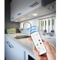 Miniatyrbilde 3 av 11: INF LED-spotlightssett – 6 elegante lamper med 2 praktiske fjernkontroller