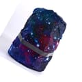 Waterproof backpack cover with reflective strip Black starry sky S S