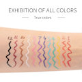 Pikkukuva 4 / 5: 12 kpl Mattapintainen Sateenkaarenvärinen Nestemäinen Eyeliner-setti, 12 Väriä Pehmeä ja Hyperterävä Kärkiharja Eyeliner, Vedenkestävä Runsaspigmenttinen Eyeliner-kynäsetti