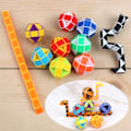 Miniatyrbilde 2 av 5: 1. 3D magisk kube, pedagogisk magisk slange-linjal, Rubik-kube, oransje 2# Oransje Orange 2#