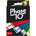 Miniatyrbilde 1 av 6: Mattel Games Phase 10 kortspill, sekvenser som ligner på rummy, inneholder 108 kort, for hjemmet.