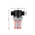 Miniatyrbillede 2 af 3: Inline Vandfilter - 1/2\" Indvendigt Gevind 200 Mesh
