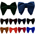 Miniatyrbillede 4 af 9: Mænd Oversized Butterfly Solid Fløjl Butterfly Bryllupsfest Smoking Justerbar Navy