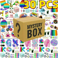 Miniatyrbilde 1 av 5: Fidgetleker, stressballer, groper, bønner og andre flerfargede blindbox-sett (Blindbox 30 stk)