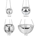 Pikkukuva 5 / 5: 25 cm Disco-pallo Riippuva Peiliruukku Halkaisija Koti Sisustus Ulkona Kukkaruukku Sisätilojen Ruukkukasvien Korille Ripustus Uusi 2024 Korkea Laatu x. (10*10*8cm)
